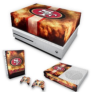 KIT Xbox One S Slim Skin e Capa Anti Poeira - San Francisco 49ers - NFL