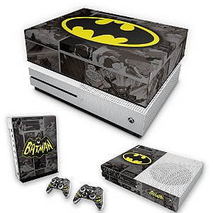 KIT Xbox One S Slim Skin e Capa Anti Poeira - Batman Comics