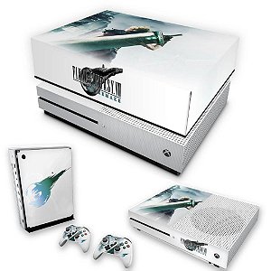 KIT Xbox One S Slim Skin e Capa Anti Poeira - Final Fantasy 7 Remake