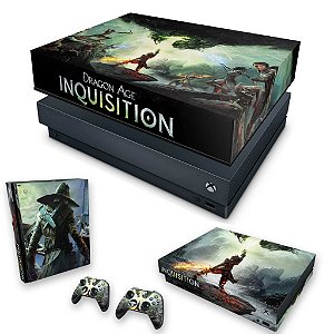 KIT Xbox One X Skin e Capa Anti Poeira - Dragon Age Inquisition