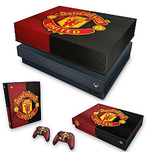 KIT Xbox One X Skin e Capa Anti Poeira - Manchester United