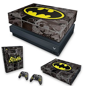 KIT Xbox One X Skin e Capa Anti Poeira - Batman Comics