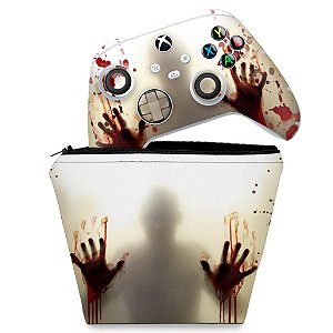 KIT Capa Case e Skin Xbox Series S X Controle - Fear The Walking Dead