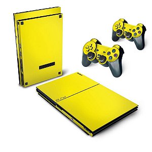 PS2 Slim Skin - Amarelo