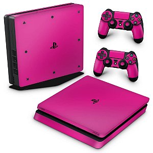 PS4 Slim Skin - Rosa Pink