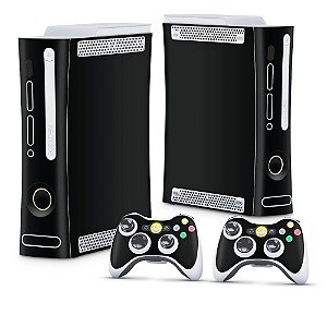 Xbox 360 Fat Skin - Preto Black Piano