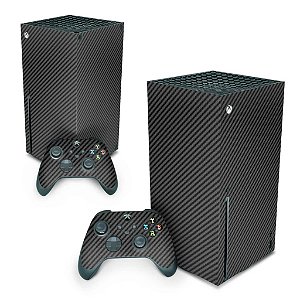 Xbox Series X Skin - Fibra de Carbono Preto