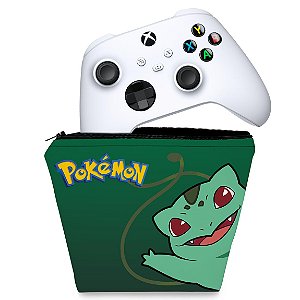 Capa Xbox Series S X Controle - Pokemon Bulbasaur