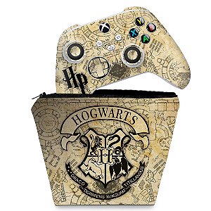 KIT Capa Case e Skin Xbox Series S X Controle - Harry Potter