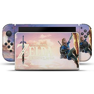 Nintendo Switch Oled Skin - Zelda Breath Of The Wild