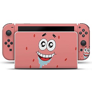 Nintendo Switch Oled Skin - Patrick Bob Esponja