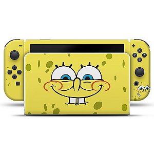 Nintendo Switch Oled Skin - Bob Esponja