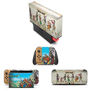 KIT Nintendo Switch Oled Skin e Capa Anti Poeira - Dragon Quest