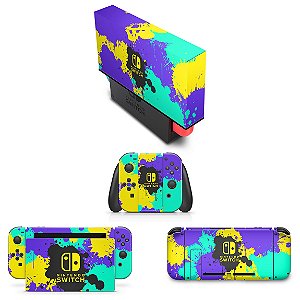 KIT Nintendo Switch Skin e Capa Anti Poeira - Splatoon 3