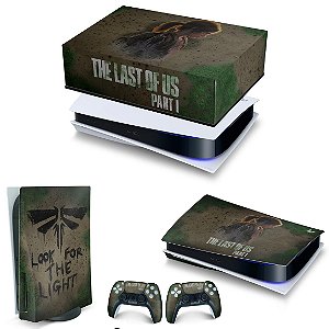 KIT PS5 Capa Anti Poeira e Skin - The Last of Us Part 1 I