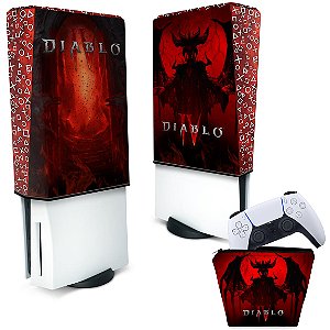 KIT Capa PS5 e Case Controle - Diablo IV 4