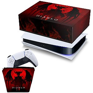 KIT PS5 Capa e Case Controle - Diablo IV 4