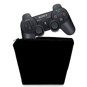 Capa PS3 Controle Case - Preta All Black