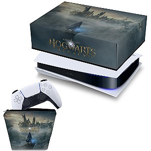 KIT PS5 Capa e Case Controle - Hogwarts Legacy