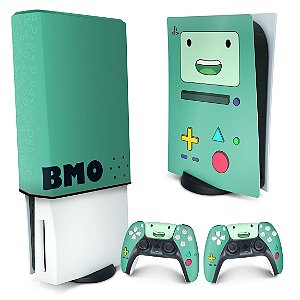 KIT PS5 Skin e Capa Anti Poeira - BMO Hora de Aventura