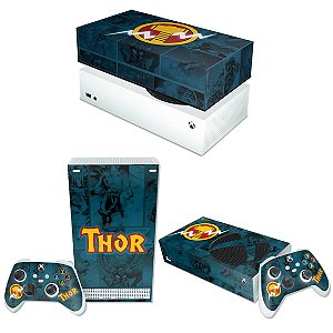 KIT Xbox Series S Skin e Capa Anti Poeira - Thor Comics