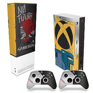 KIT Xbox Series S Capa Anti Poeira e Skin - Cyberpunk 2077 Bundle