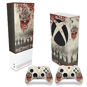 KIT Xbox Series S Capa Anti Poeira e Skin - The Walking Dead