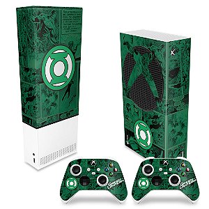 KIT Xbox Series S Capa Anti Poeira e Skin - Lanterna Verde Comics