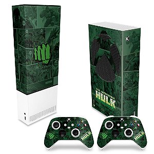 KIT Xbox Series S Capa Anti Poeira e Skin - Hulk Comics