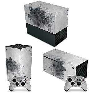 KIT Xbox Series X Capa Anti Poeira e Skin - Gears 5 Bundle