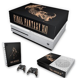 KIT Xbox One S Slim Skin e Capa Anti Poeira - Final Fantasy XVI Edition