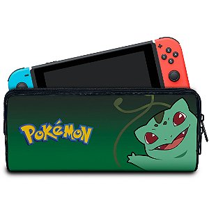 Case Nintendo Switch Bolsa Estojo - Pokémon Bulbasaur