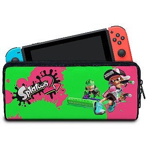 Case Nintendo Switch Bolsa Estojo - Splatoon 2