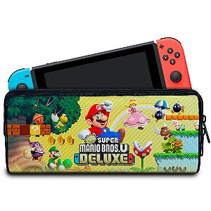 Case Nintendo Switch Bolsa Estojo - New Super Mario Bros. U