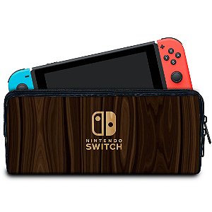 Case Nintendo Switch Bolsa Estojo - Madeira