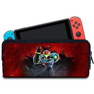 Case Nintendo Switch Bolsa Estojo - Metroid Dread