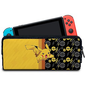 Case Nintendo Switch Bolsa Estojo - Pikachu Pokemon