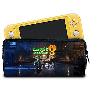 Case Nintendo Switch Lite Bolsa Estojo - Luigi's Mansion 3