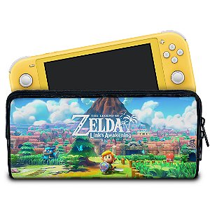 Case Nintendo Switch Lite Bolsa Estojo - Zelda Link's Awakening