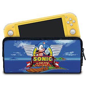 Case Nintendo Switch Lite Bolsa Estojo - Sonic Mania