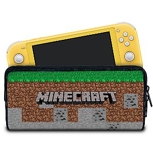 Case Nintendo Switch Lite Bolsa Estojo - Minecraft