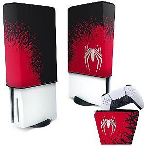 KIT Capa PS5 e Case Controle - Spider-Man Homem Aranha 2 Edition