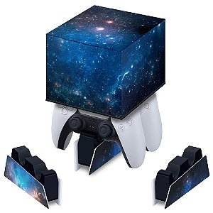 Capa PS5 Base de Carregamento Controle - Universo Cosmos