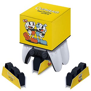 Capa PS5 Base de Carregamento Controle - Cuphead