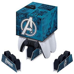 Capa PS5 Base de Carregamento Controle - Avengers Vingadores Comics