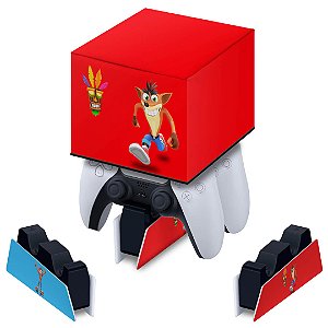 Capa PS5 Base de Carregamento Controle - Crash Bandicoot