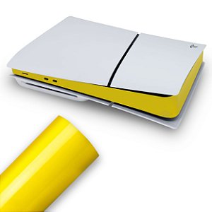 Skin PS5 Slim Central - Amarelo