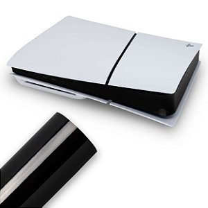 Skin PS5 Slim Central - Preto Black Piano
