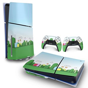 Skin PS5 Slim Horizontal - Super Mario Bros