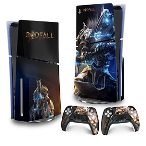 Skin PS5 Slim Vertical - Godfall